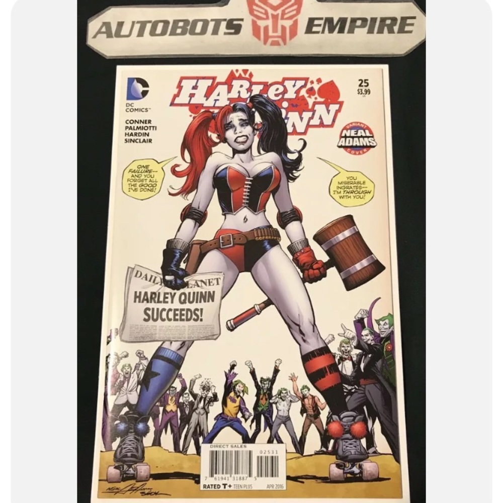 DC Harley Quinn 25 Neal Adams Variant Comic NM CRISIS HOMAGE Justice Lee Cgc 1